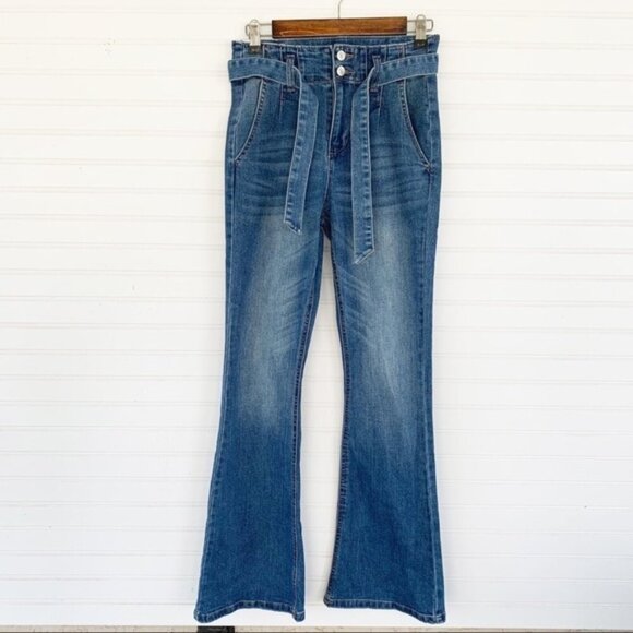 Almost Famous Denim Bootcut Flare Jeans Size 3 - Picture 1 of 11